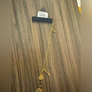 EVIL EYE DOUBLE COIN NECKLACE